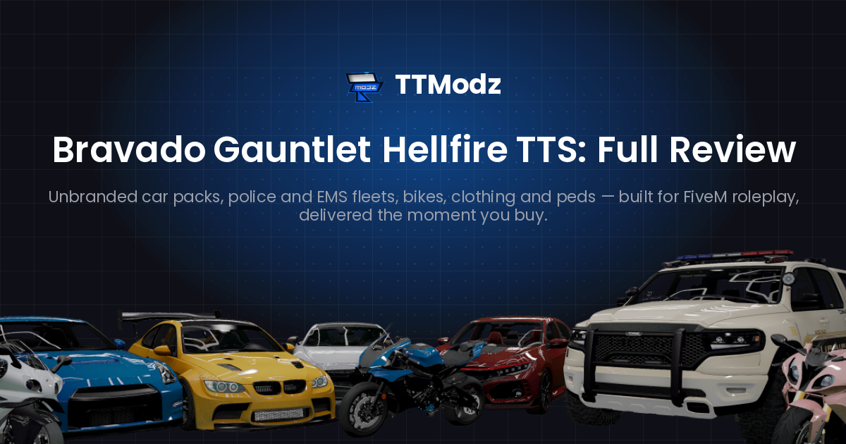 Gauntlet Hellfire TTS FiveM Review: Bravado Muscle Car Build